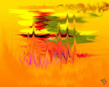 Farbenfeuer von Milla Breuer